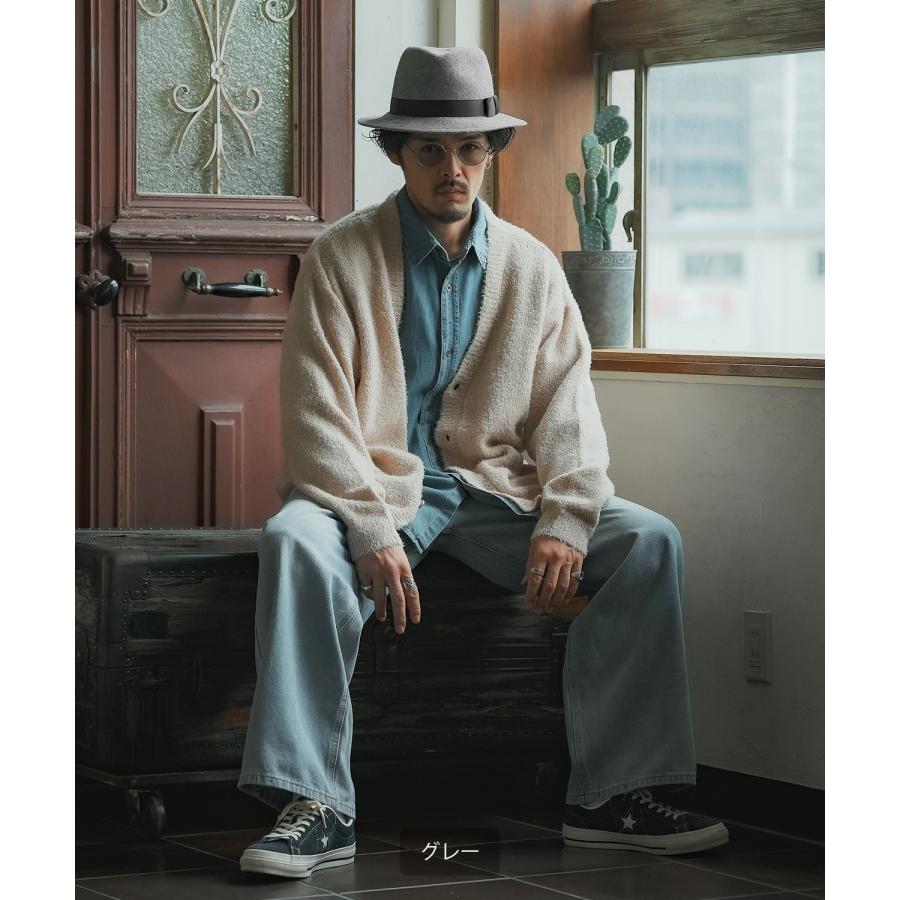 ハット メンズ 中折 無地 帽子 セレクト トラディショナル 大人カジュアル キレイめ シンプル ベーシック アメカジ 古着MIX 韓国ファッション | improves | 09