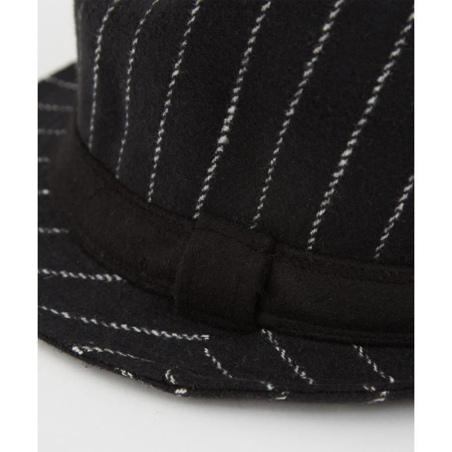 ハット メンズ 中折 ストライプ柄 帽子 セレクト トラディショナル 大人カジュアル キレイめ シンプル ベーシック アメカジ 古着MIX 韓国ファッション | improves | 15