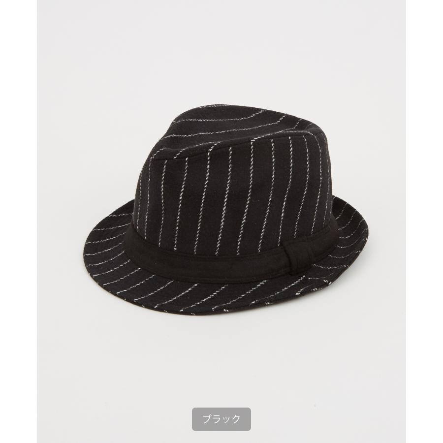 ハット メンズ 中折 ストライプ柄 帽子 セレクト トラディショナル 大人カジュアル キレイめ シンプル ベーシック アメカジ 古着MIX 韓国ファッション | improves | 10