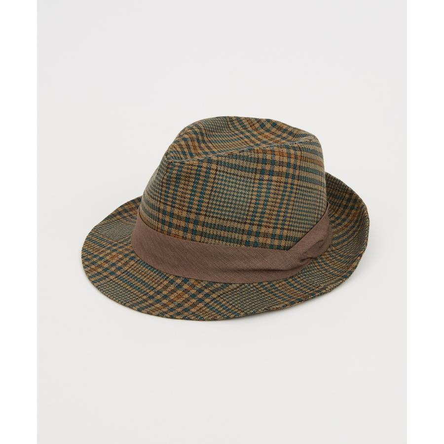 ハット メンズ 中折 チェック柄 帽子 セレクト トラディショナル 大人カジュアル キレイめ シンプル ベーシック アメカジ 古着MIX 韓国ファッション | improves | 06