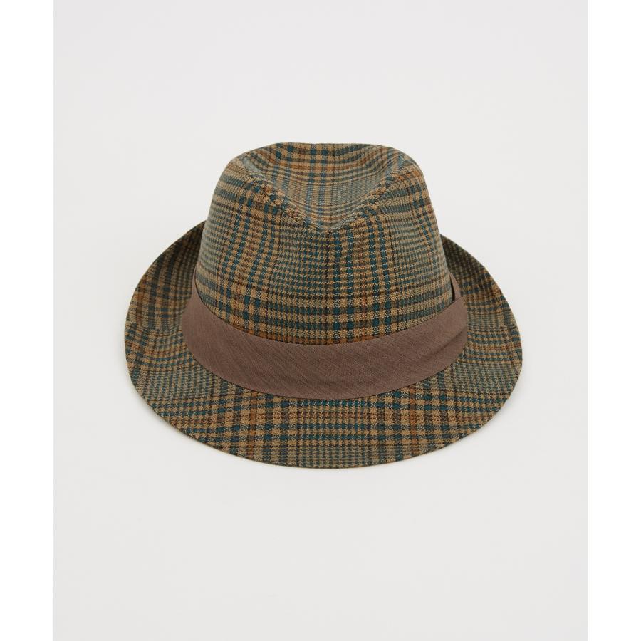 ハット メンズ 中折 チェック柄 帽子 セレクト トラディショナル 大人カジュアル キレイめ シンプル ベーシック アメカジ 古着MIX 韓国ファッション | improves | 07