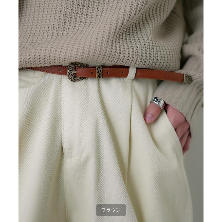 ベルト メンズ PUレザー シンセティックレザー 合成皮革 ウェスタン ベルト アメカジ カジュアル 古着MIX スケーター ストリート 韓国ファッション | improves | 06