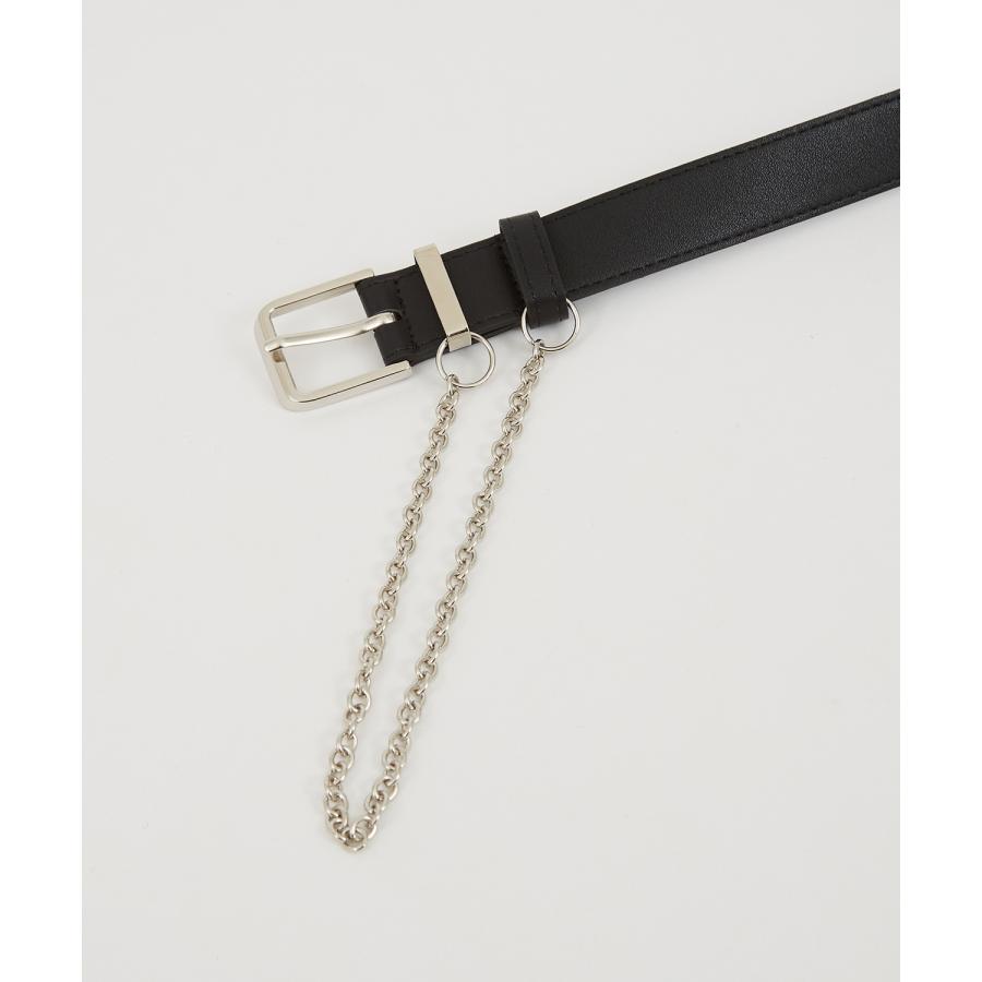 ベルト メンズ PUレザー シンセティックレザー 合成皮革 ウォレットチェーン付き ベルト アメカジ カジュアル 古着MIX スケーター ストリート 韓国 | improves | 04