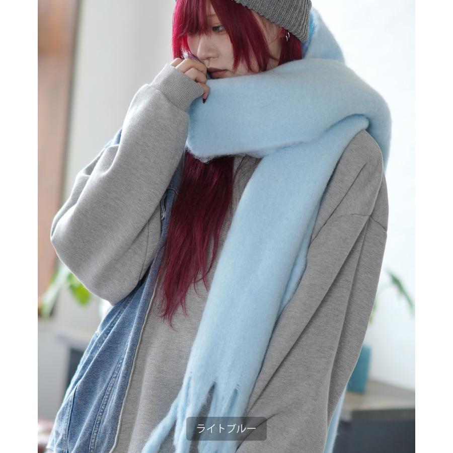 マフラー メンズ ユニセックス 起毛ニット ロングマフラー 大人カジュアル キレイめ シンプル ベーシック アメカジ 韓国ファッション | improves | 14