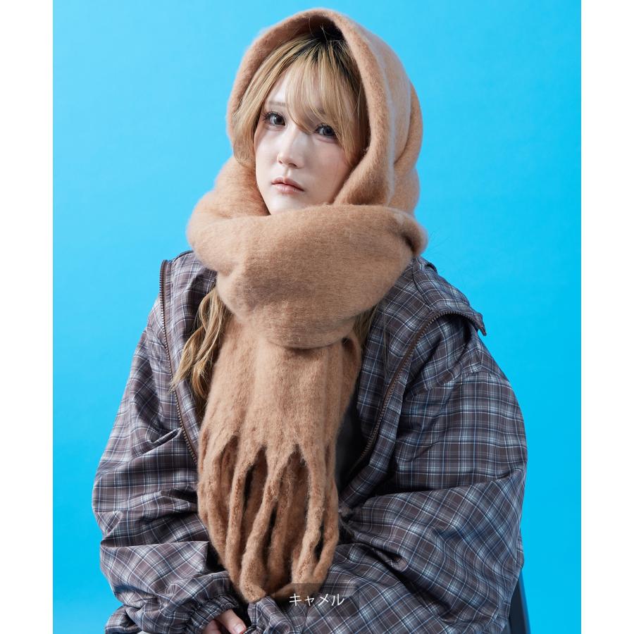 マフラー メンズ ユニセックス 起毛ニット ロングマフラー 大人カジュアル キレイめ シンプル ベーシック アメカジ 韓国ファッション | improves | 19