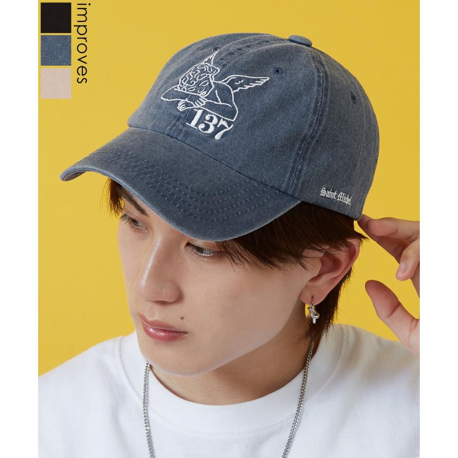 キャップ メンズ レディース 天使 刺しゅう ツイル ストリート スケーター アメカジ 古着MIX 韓国ファッション Y2K | improves