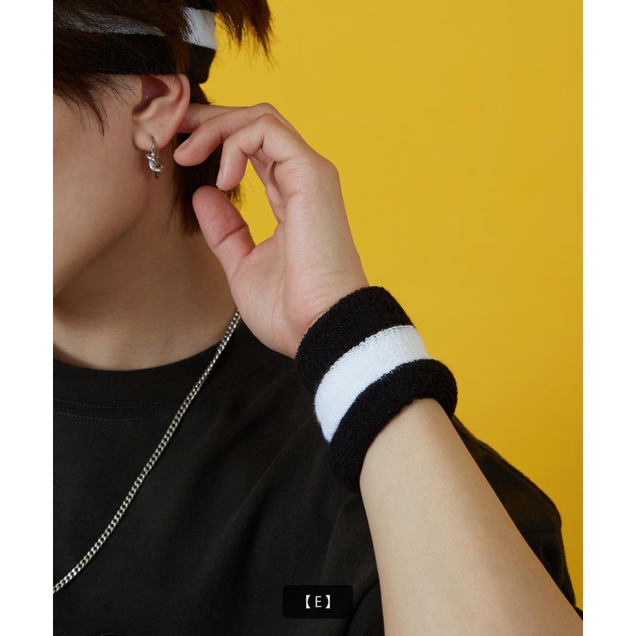 リストバンド メンズ レディース 帽子 スポーツ ダンス アクセサリー フェス スケーター ストリート アメカジ カジュアル 韓国ストリート Y2K | improves | 13