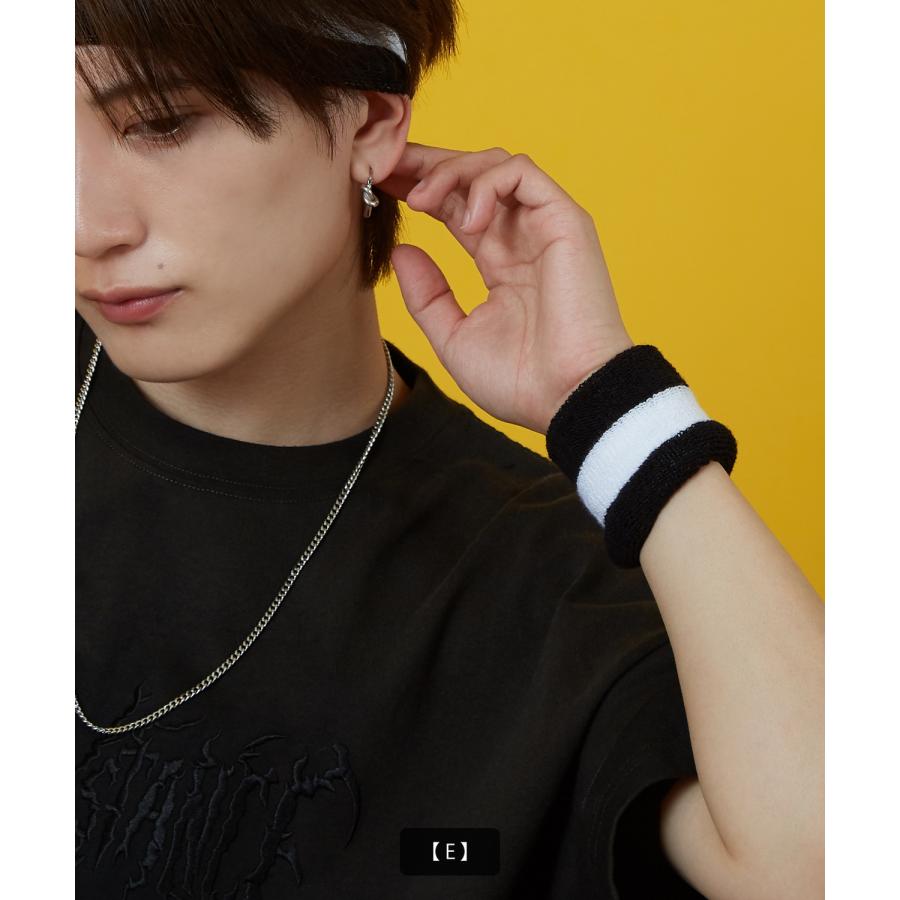 リストバンド メンズ レディース 帽子 スポーツ ダンス アクセサリー フェス スケーター ストリート アメカジ カジュアル 韓国ストリート Y2K | improves | 14