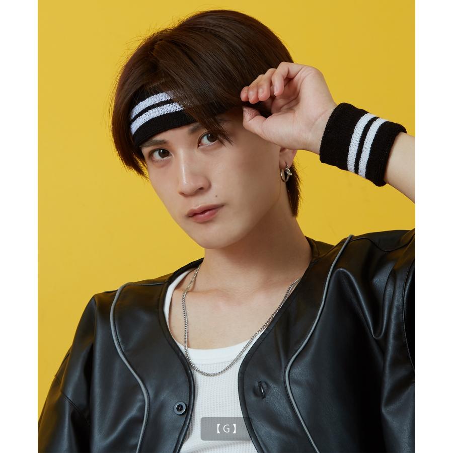 ヘアバンド メンズ レディース 帽子 スポーツ ダンス アクセサリー フェス スケーター ストリート アメカジ カジュアル 韓国ストリート Y2K | improves | 18