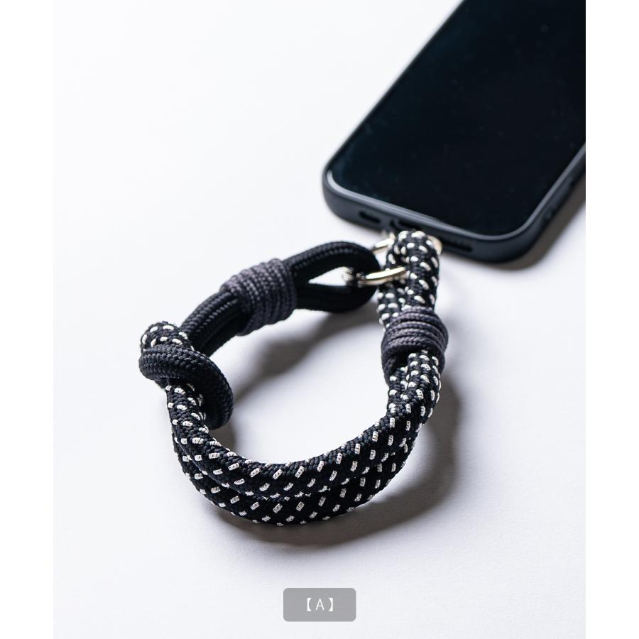 ストラップ メンズ スマホ用 ハンドストラップ パラコード ストリート カジュアル 古着MIX 韓国ファッション | improves | 09