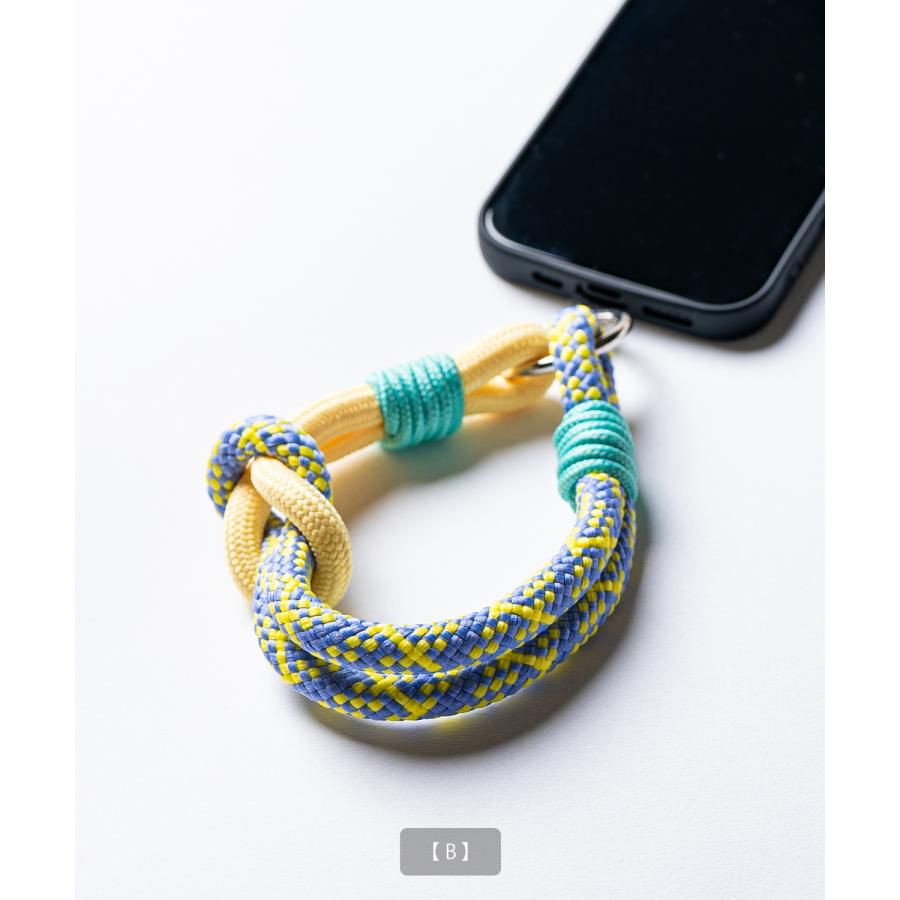 ストラップ メンズ スマホ用 ハンドストラップ パラコード ストリート カジュアル 古着MIX 韓国ファッション | improves | 10