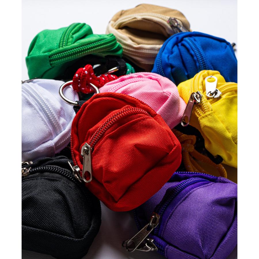 ミニポーチ キーホルダー リュック型 メンズ レディース コインケース イヤホンケース カラビナ付き ロープ バックチャーム ストリート 韓国 | improves | 19