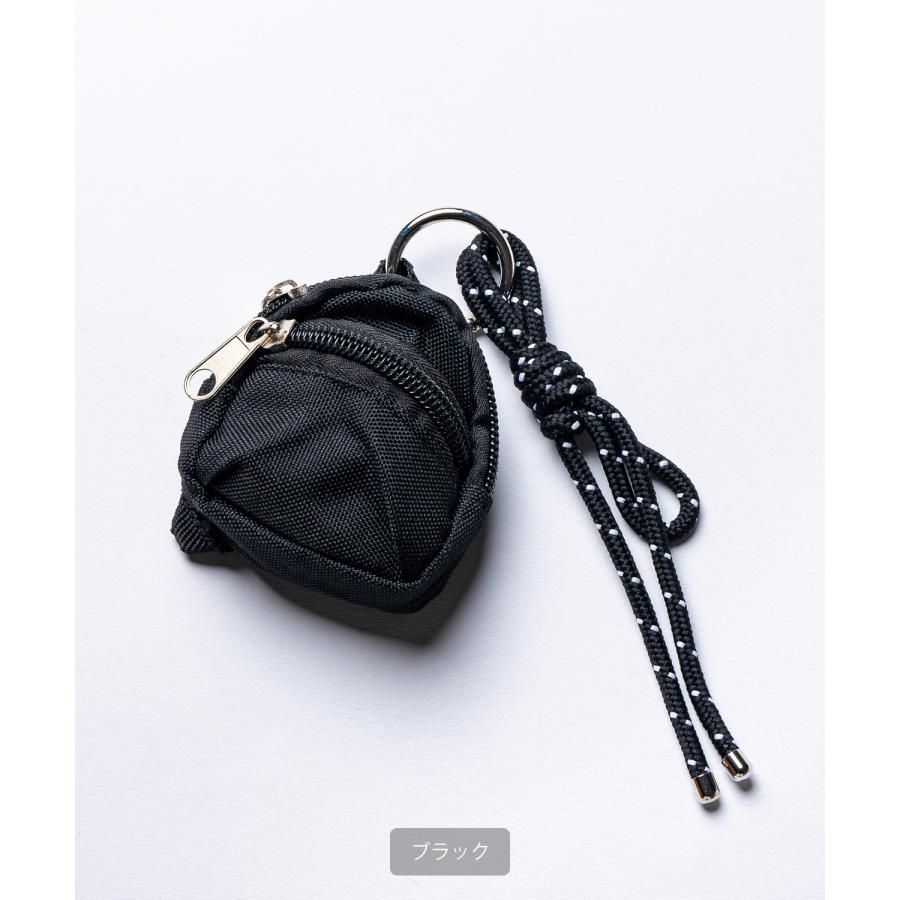 ミニポーチ キーホルダー リュック型 メンズ レディース コインケース イヤホンケース カラビナ付き ロープ バックチャーム ストリート 韓国 | improves | 10