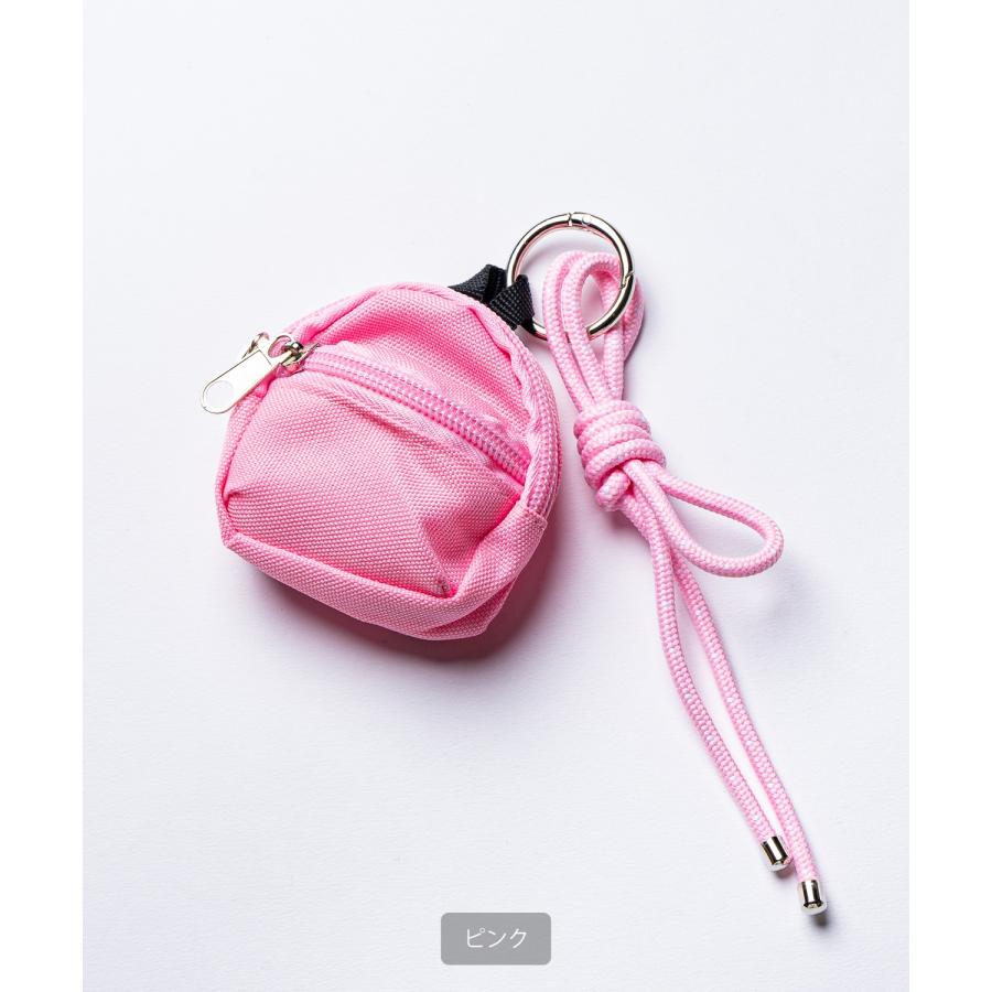 ミニポーチ キーホルダー リュック型 メンズ レディース コインケース イヤホンケース カラビナ付き ロープ バックチャーム ストリート 韓国 | improves | 14