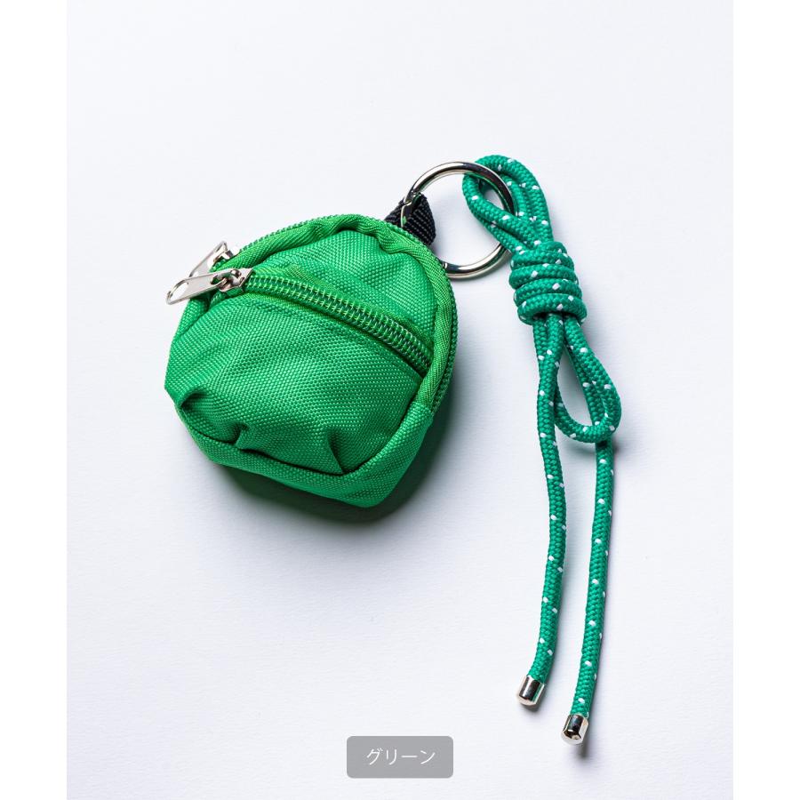 ミニポーチ キーホルダー リュック型 メンズ レディース コインケース イヤホンケース カラビナ付き ロープ バックチャーム ストリート 韓国 | improves | 15