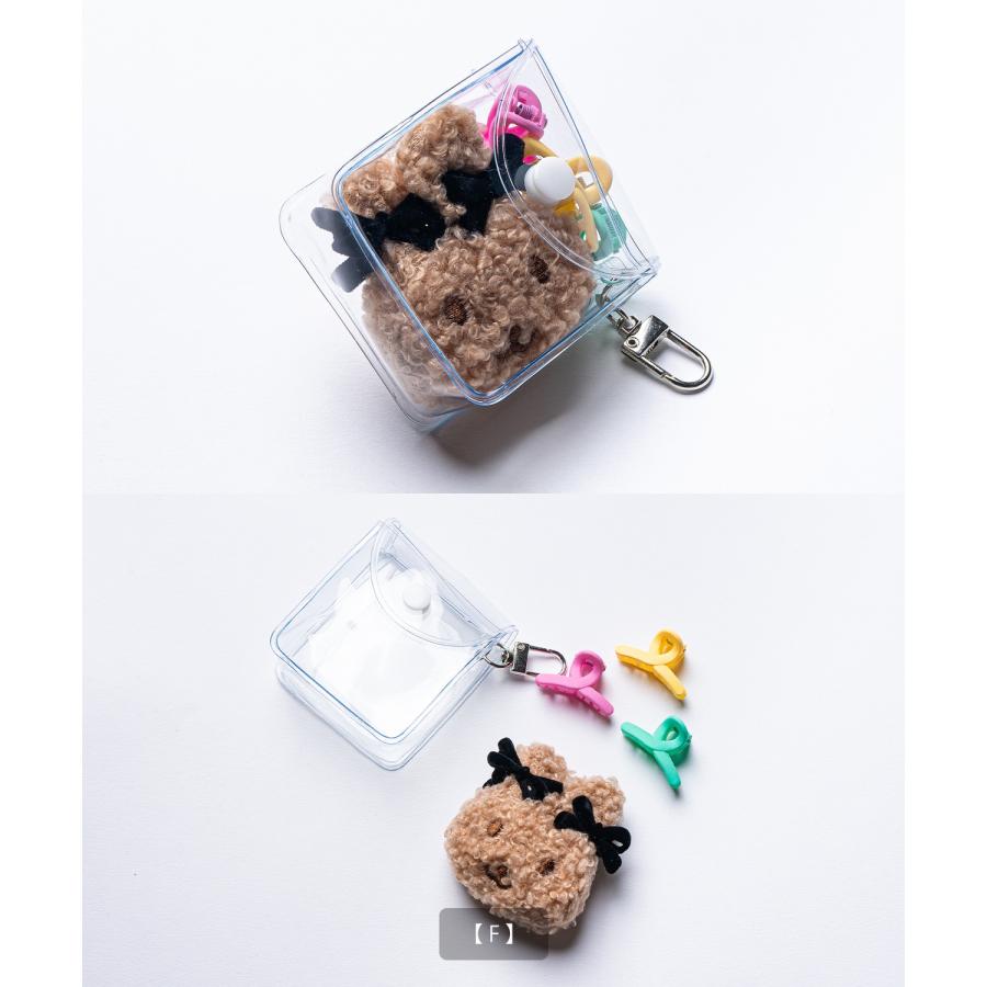 キーホルダー ガチャ詰めポーチ クリアポーチ 刺しゅう マスコット バッグチャーム 韓国ファッション ストリート 雑貨 セット | improves | 16