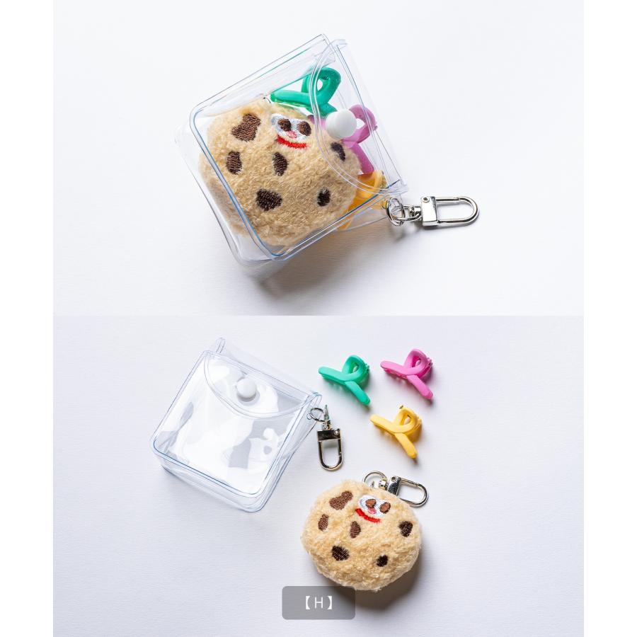 キーホルダー ガチャ詰めポーチ クリアポーチ 刺しゅう マスコット バッグチャーム 韓国ファッション ストリート 雑貨 セット | improves | 18