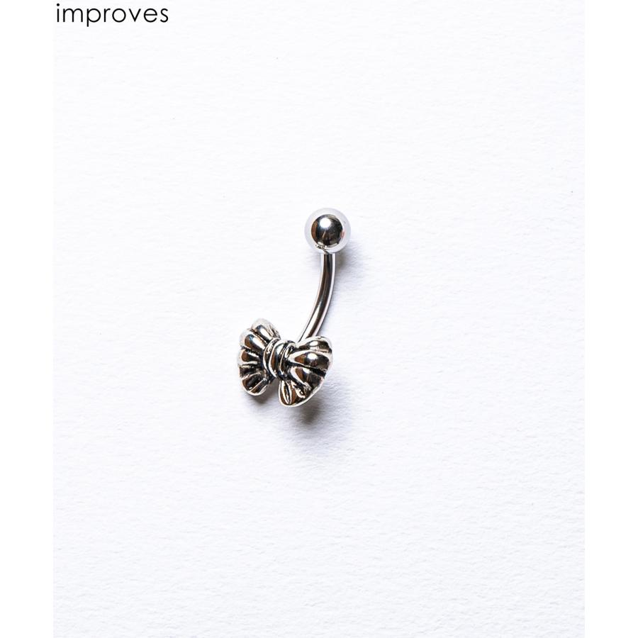 ボディピアス へそピアス サージカルステンレス リボン 軟骨ピアス 錆びにくい つけっぱなし 地雷系 量産型 韓国 Y2K | improves