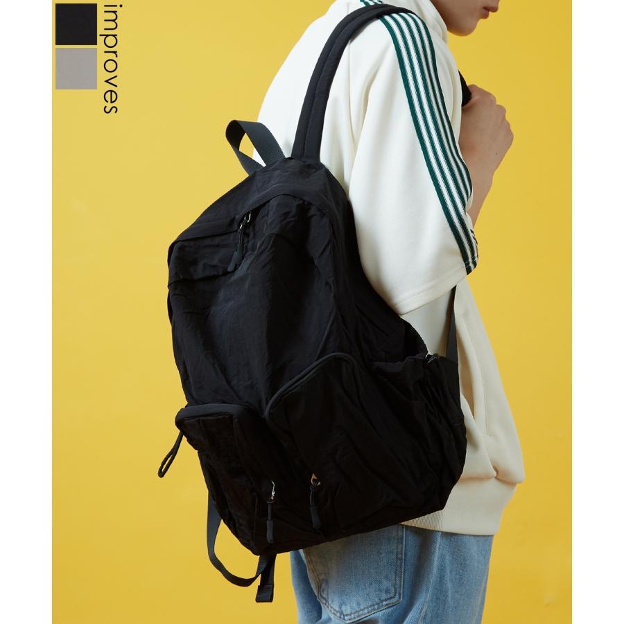 リュック メンズ レディース 軽量 ミニ バッグ バックパック 鞄 通勤 旅行 大容量 ナイロン きれいめ カジュアル 黒 ユニセックス 韓国ファッション Y2K | improves