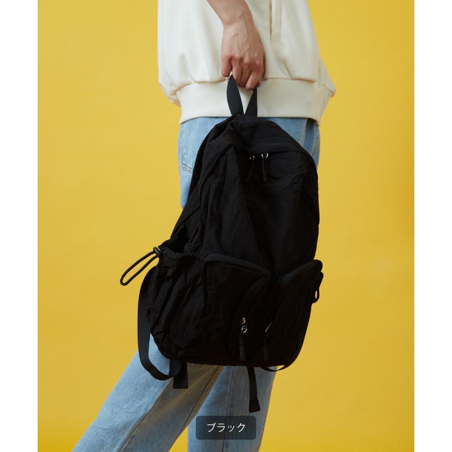 リュック メンズ レディース 軽量 ミニ バッグ バックパック 鞄 通勤 旅行 大容量 ナイロン きれいめ カジュアル 黒 ユニセックス 韓国ファッション Y2K | improves | 04