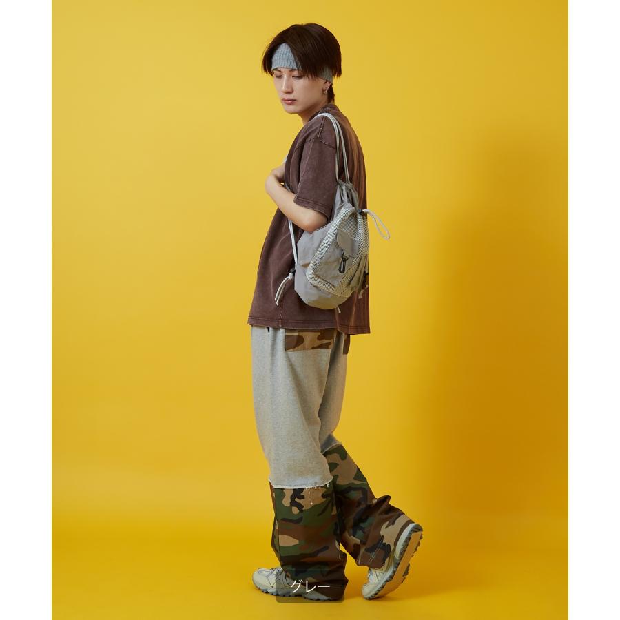 リュック メンズ 軽量 ミニ バッグ ナップサック 鞄 通勤 旅行 ユーティリティ メッシュ ポケット きれいめ カジュアル 古着MIX 韓国 Y2K | improves | 06