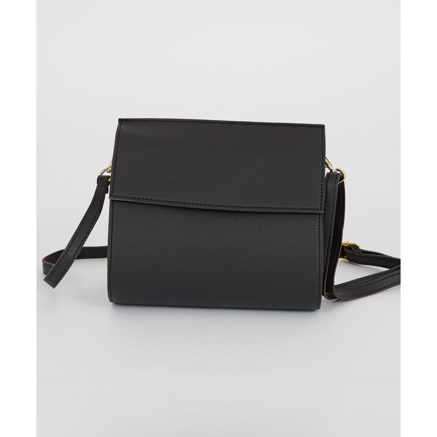 ショルダーバッグ メンズ シンセティックレザー PUレザー 合成皮革 バッグ カバン 鞄 通学 通勤 旅行 ストリート カジュアル 古着MIX 韓国ファッション ブラック | improves | 04