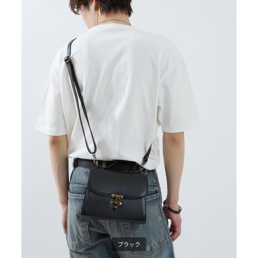 ショルダーバッグ メンズ ロック PUレザー 合成皮革 バッグ カバン 鞄 通学 通勤 旅行 きれいめ カジュアル 古着MIX 韓国ファッション Y2K | improves | 05