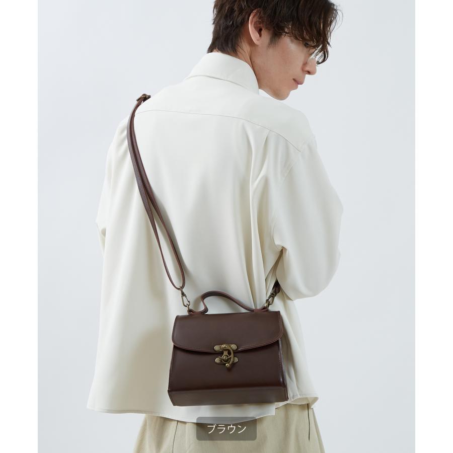 ショルダーバッグ メンズ ロック PUレザー 合成皮革 バッグ カバン 鞄 通学 通勤 旅行 きれいめ カジュアル 古着MIX 韓国ファッション Y2K | improves | 07