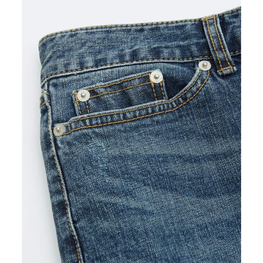 デニムパンツ メンズ シンプル スリム イージー Tシャツ ストレッチ  スキニーパンツ アメカジ カジュアル スケーター ストリート 韓国  ノームコア | improves | 16