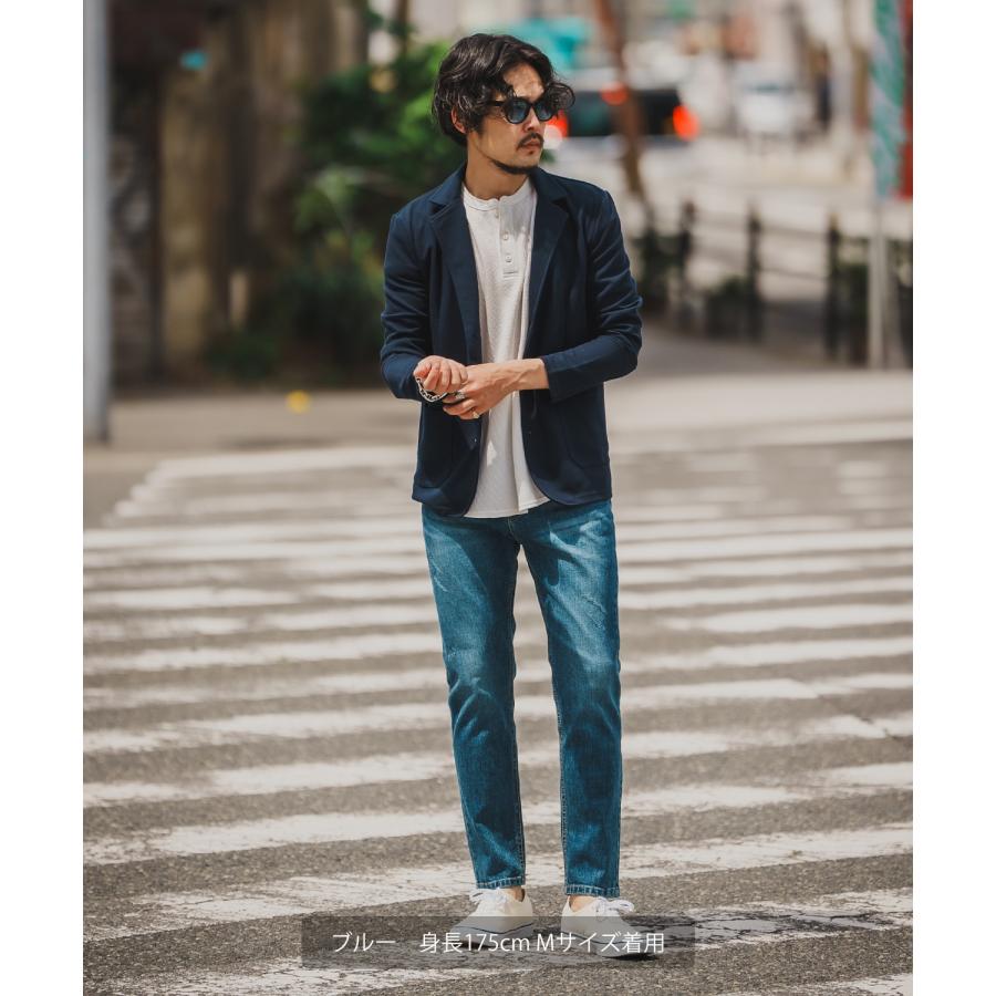 デニムパンツ メンズ シンプル スリム イージー Tシャツ ストレッチ  スキニーパンツ アメカジ カジュアル スケーター ストリート 韓国  ノームコア | improves | 06