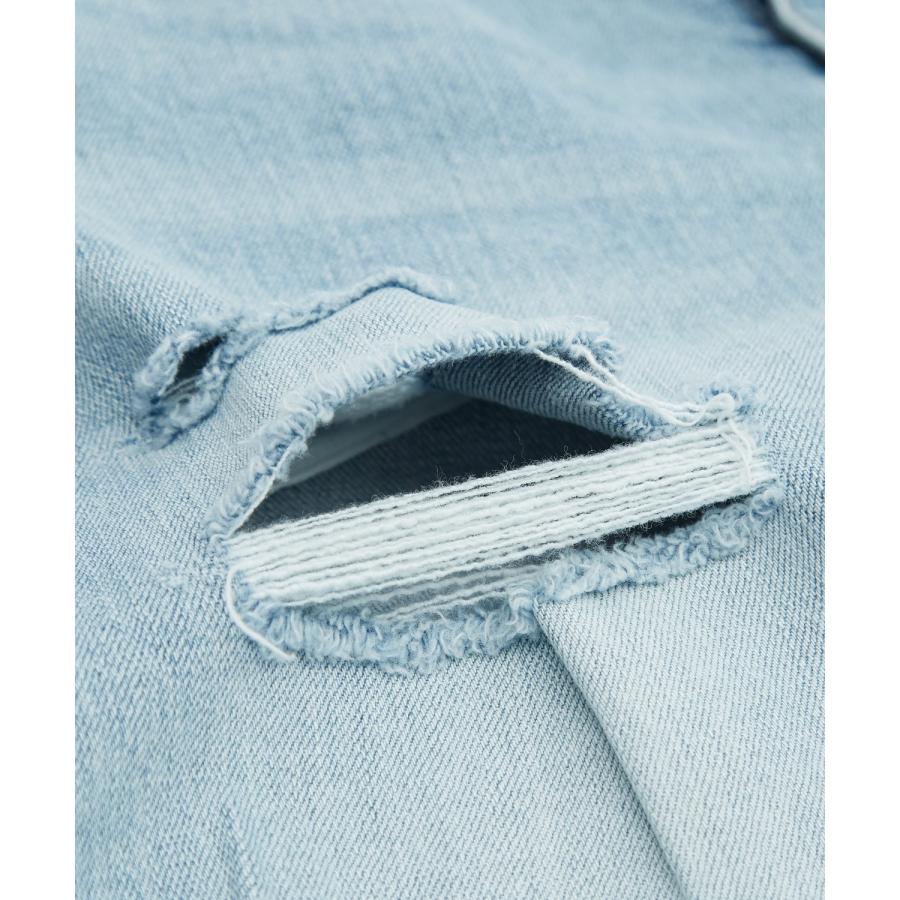 デニムパンツ メンズ シンプル スリム イージー Tシャツ ストレッチ  スキニーパンツ アメカジ カジュアル スケーター ストリート 韓国  ノームコア | improves | 12