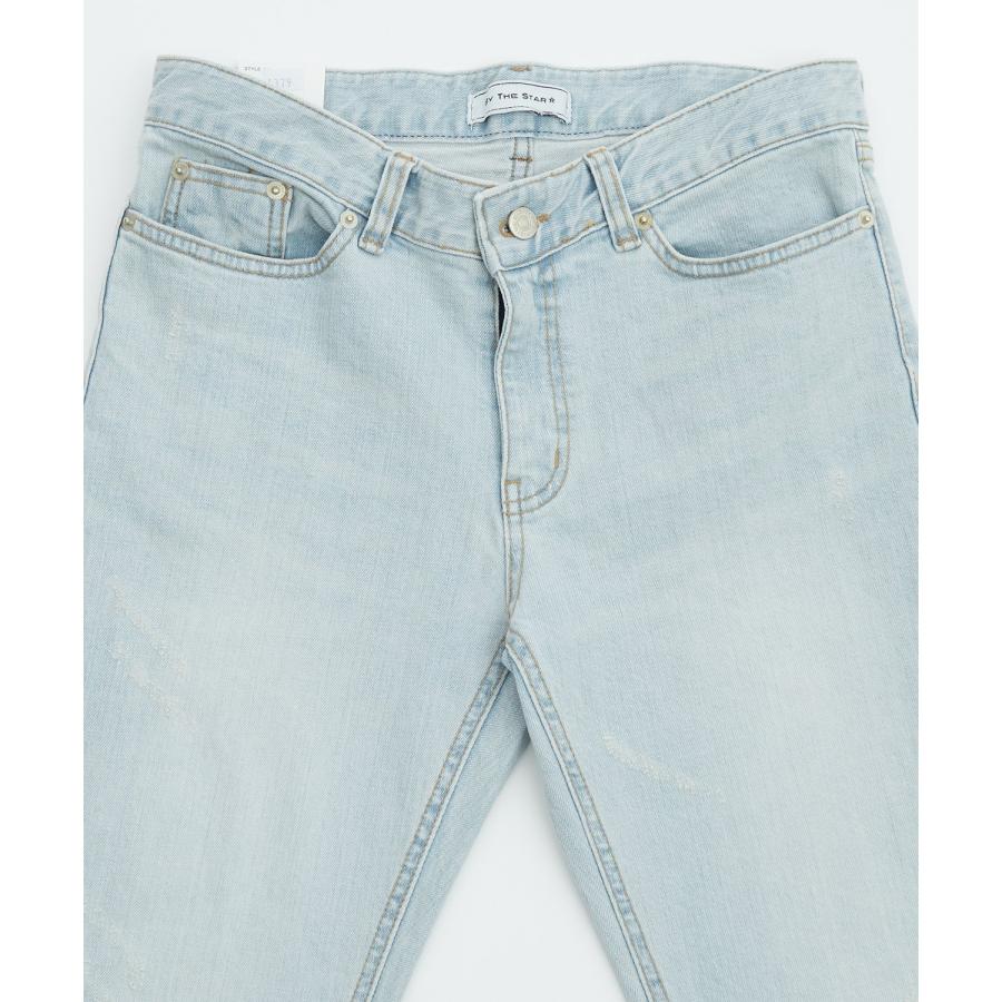 デニムパンツ メンズ シンプル スリム イージー Tシャツ ストレッチ  スキニーパンツ アメカジ カジュアル スケーター ストリート 韓国  ノームコア | improves | 10