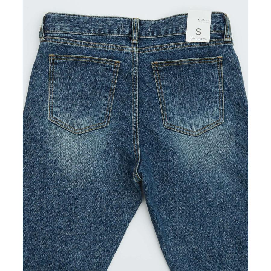 デニムパンツ メンズ シンプル スリム イージー Tシャツ ストレッチ  スキニーパンツ アメカジ カジュアル スケーター ストリート 韓国  ノームコア | improves | 11