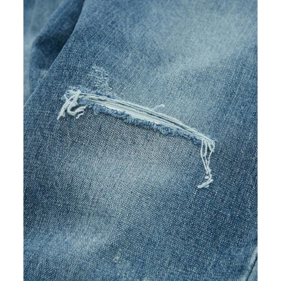 デニムパンツ メンズ シンプル スリム イージー Tシャツ ストレッチ  スキニーパンツ アメカジ カジュアル スケーター ストリート 韓国  ノームコア | improves | 12