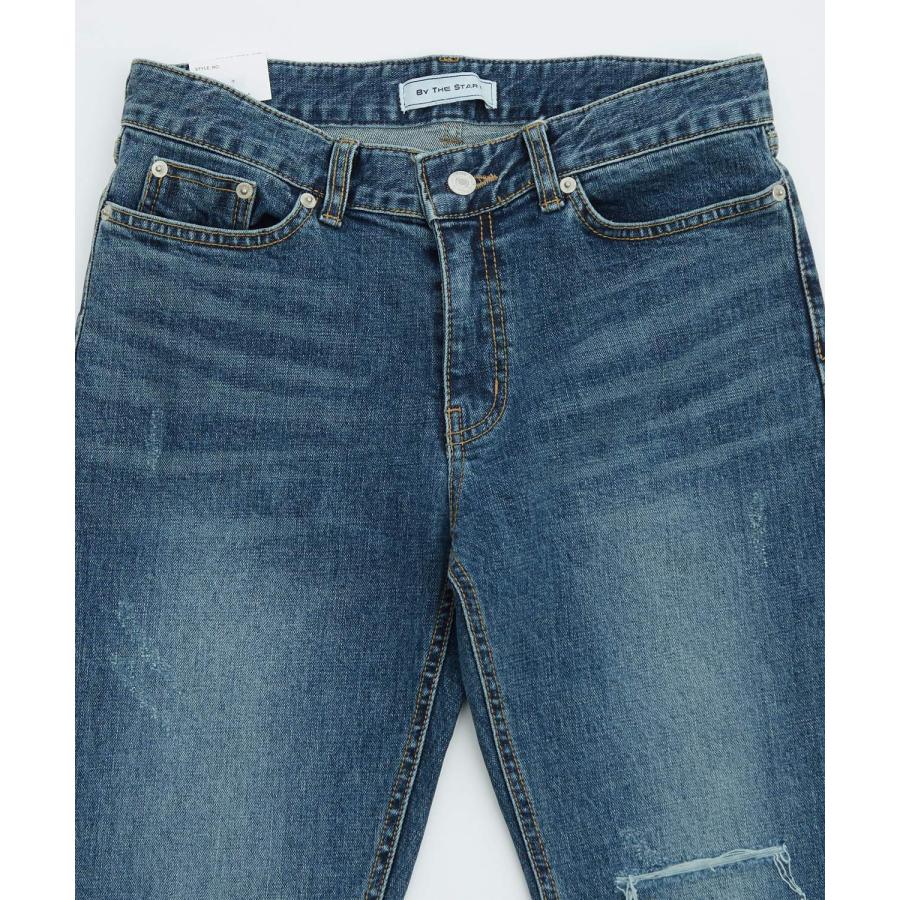 デニムパンツ メンズ シンプル スリム イージー Tシャツ ストレッチ  スキニーパンツ アメカジ カジュアル スケーター ストリート 韓国  ノームコア | improves | 10