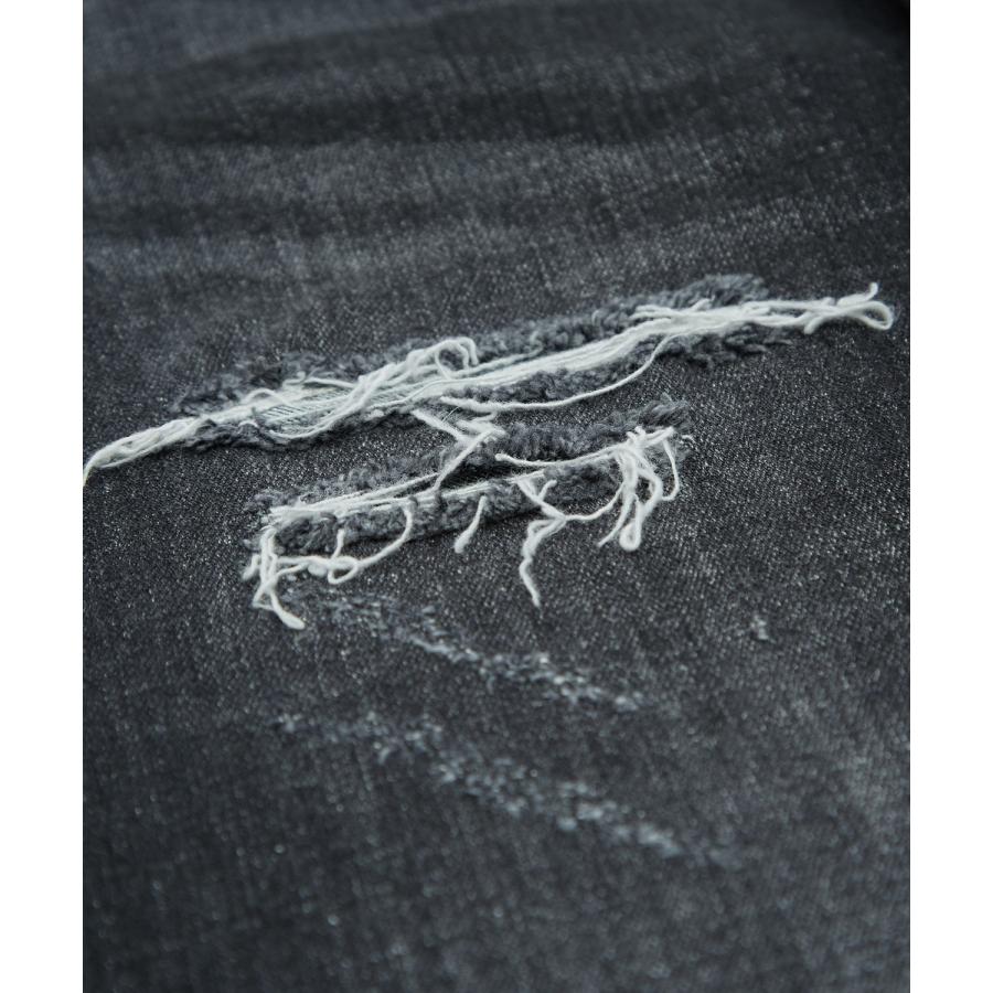 デニムパンツ メンズ シンプル スリム イージー Tシャツ ストレッチ  スキニーパンツ アメカジ カジュアル スケーター ストリート 韓国  ノームコア | improves | 11