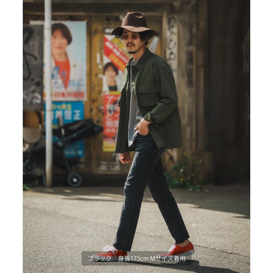 デニムパンツ メンズ シンプル スリム イージー Tシャツ ストレッチ  スキニーパンツ アメカジ カジュアル スケーター ストリート 韓国  ノームコア | improves | 05