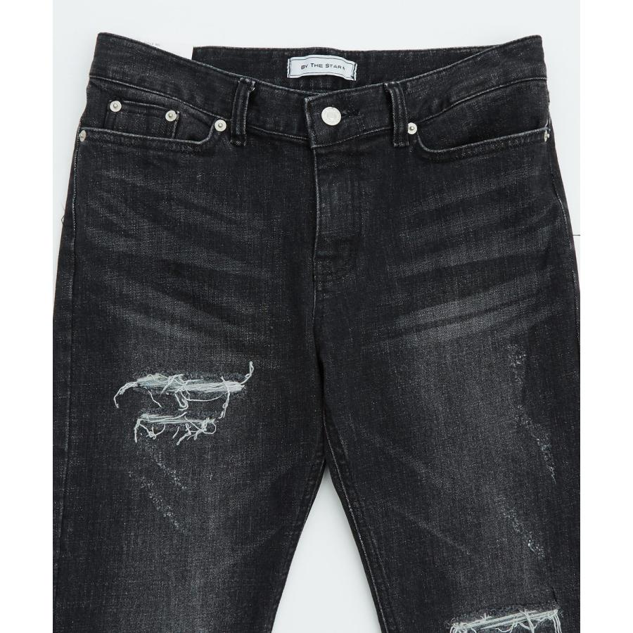 デニムパンツ メンズ シンプル スリム イージー Tシャツ ストレッチ  スキニーパンツ アメカジ カジュアル スケーター ストリート 韓国  ノームコア | improves | 09