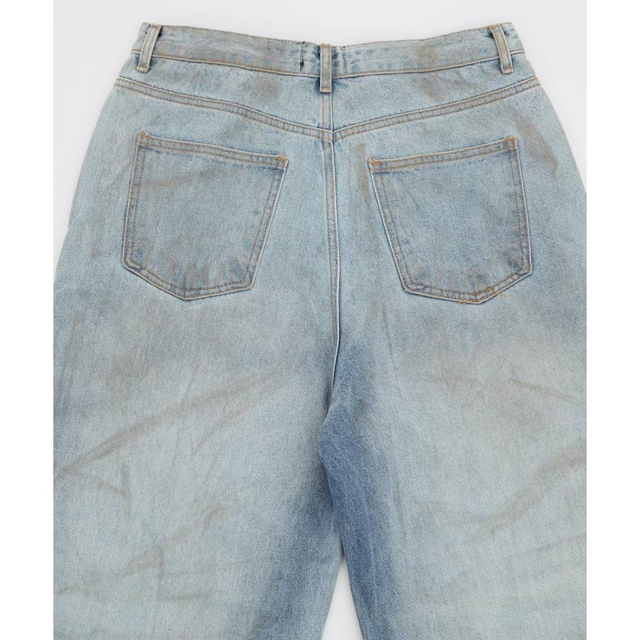 デニムパンツ メンズ ワイドパンツ ジーンズ Tシャツ ウォッシュ ダメージ グラデーション アメカジ カジュアル スケーター ストリート 韓国 | improves | 15