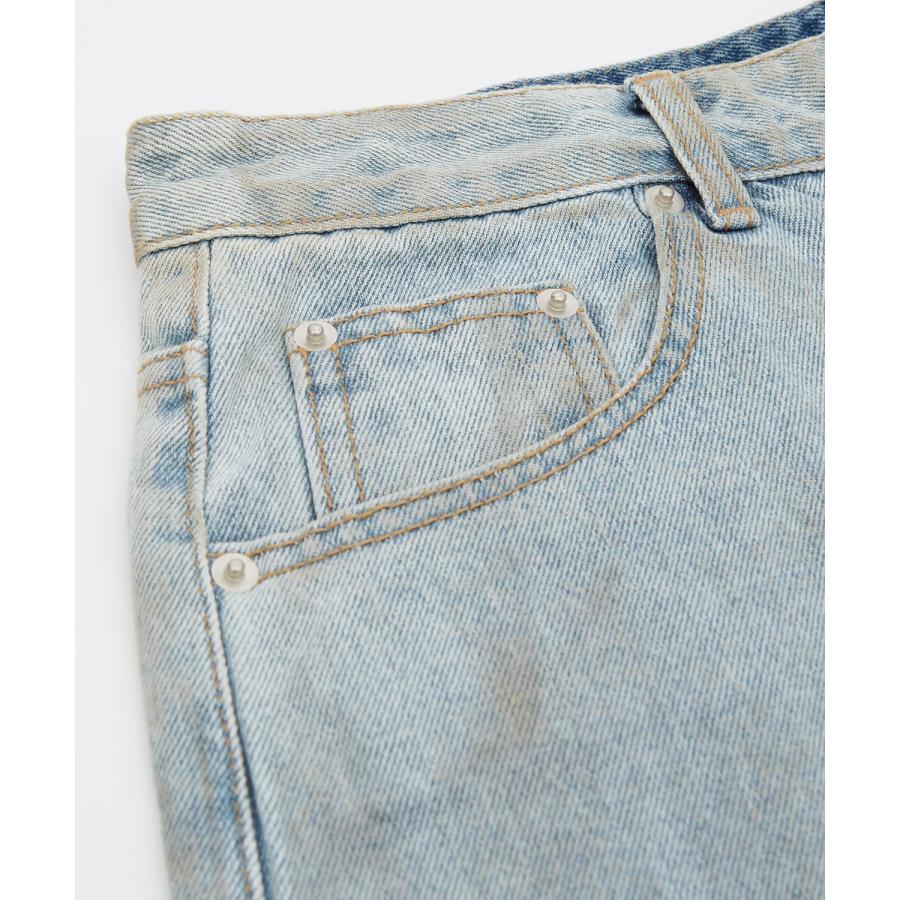 デニムパンツ メンズ ワイドパンツ ジーンズ Tシャツ ウォッシュ ダメージ グラデーション アメカジ カジュアル スケーター ストリート 韓国 | improves | 16