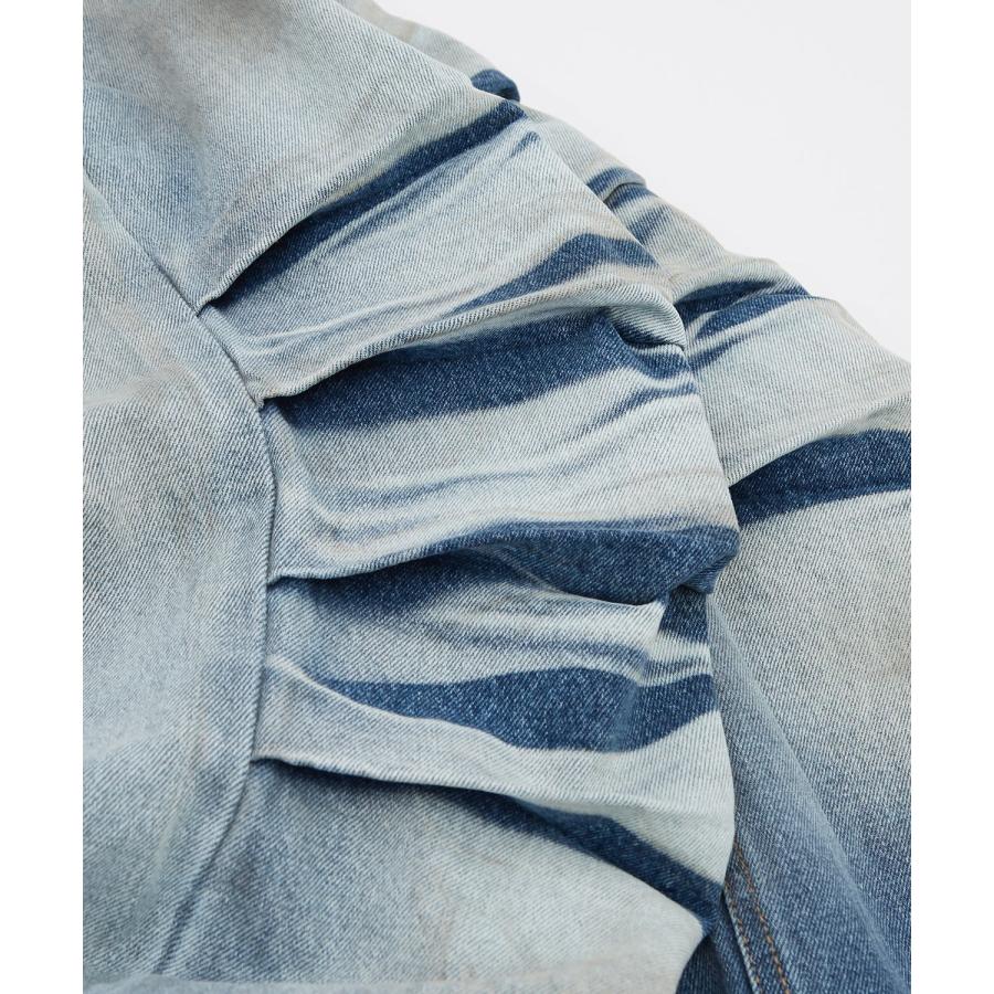 デニムパンツ メンズ ワイドパンツ ジーンズ Tシャツ ウォッシュ ダメージ グラデーション アメカジ カジュアル スケーター ストリート 韓国 | improves | 18