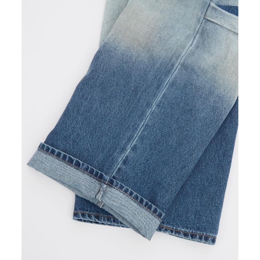 デニムパンツ メンズ ワイドパンツ ジーンズ Tシャツ ウォッシュ ダメージ グラデーション アメカジ カジュアル スケーター ストリート 韓国 | improves | 19