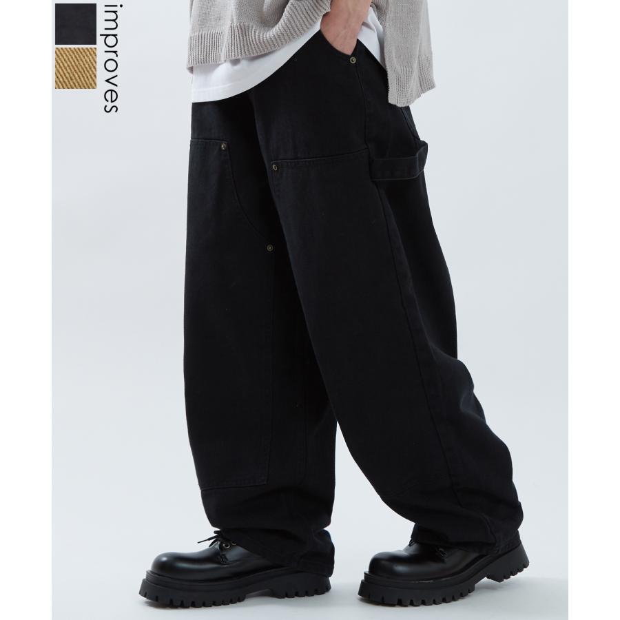 ペインターパンツパンツ メンズ ワークパンツ チノパンツ Tシャツ ダブルニー アメカジ カジュアル スケーター ストリート 韓国 ワークスタイル | improves