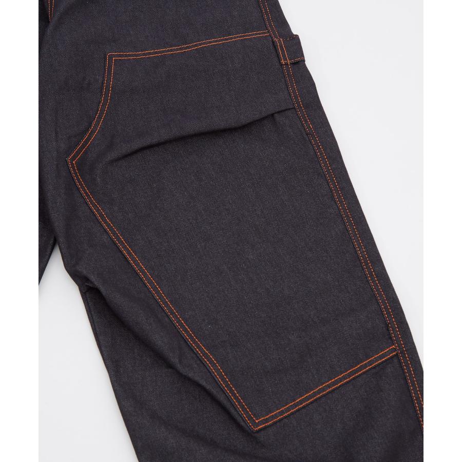 デニムパンツ メンズ ステッチ ルーズフィット Tシャツ アメカジ カジュアル スケーター ストリート 韓国 ノームコア | improves | 14