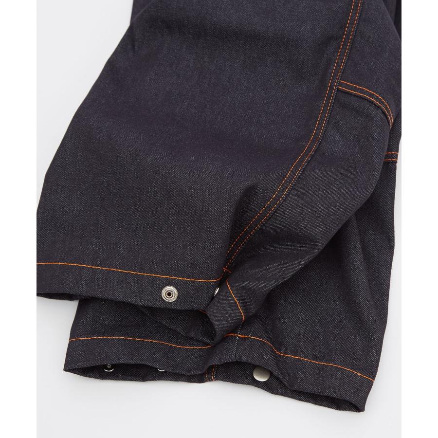 デニムパンツ メンズ ステッチ ルーズフィット Tシャツ アメカジ カジュアル スケーター ストリート 韓国 ノームコア | improves | 09