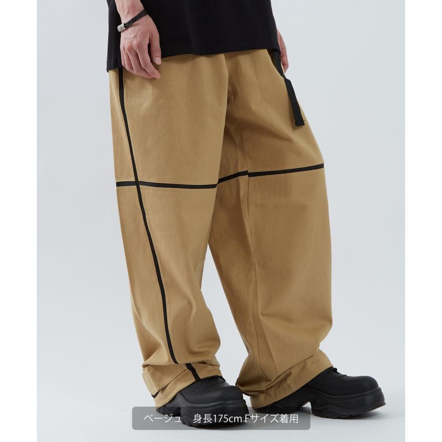 チノパンツ メンズ ウェビングベルト Tシャツ アメカジ カジュアル スケーター ストリート 韓国 ノームコア | improves | 04