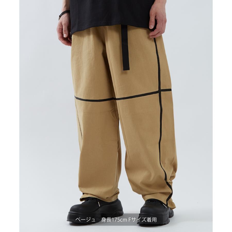 チノパンツ メンズ ウェビングベルト Tシャツ アメカジ カジュアル スケーター ストリート 韓国 ノームコア | improves | 08