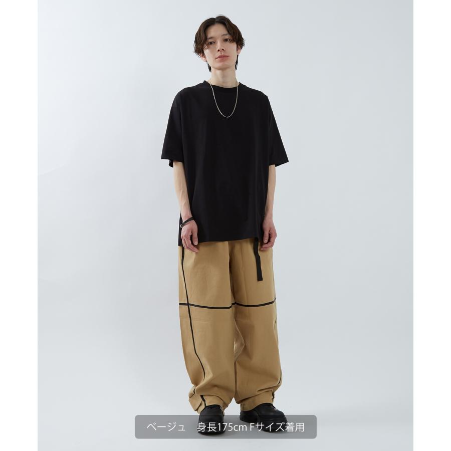 チノパンツ メンズ ウェビングベルト Tシャツ アメカジ カジュアル スケーター ストリート 韓国 ノームコア | improves | 10