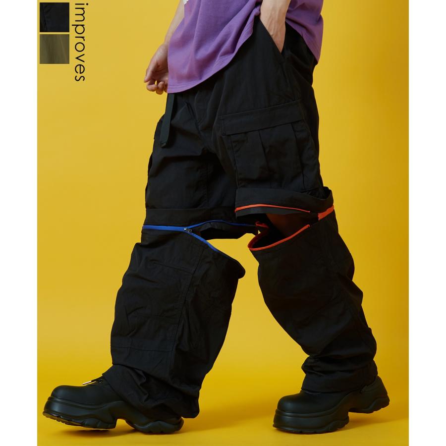 カーゴパンツ メンズ レディース ベルト ショートパンツ Tシャツ アメカジ カジュアル スケーター ストリート 韓国ファッション | improves