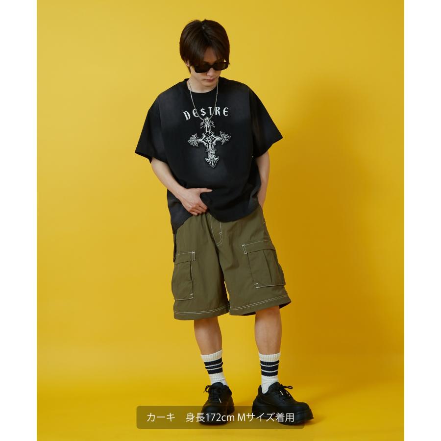 カーゴパンツ メンズ レディース ベルト ショートパンツ Tシャツ アメカジ カジュアル スケーター ストリート 韓国ファッション | improves | 15